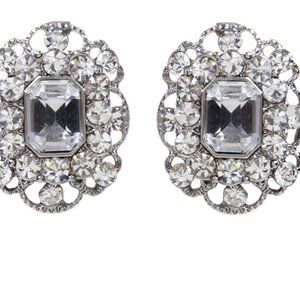 Amrita Singh Silvertone Marjorie Earrings - pierced